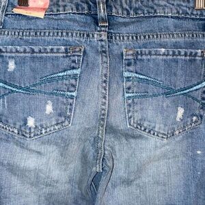 RARE Y2K NWT Aeropostale Distressed Blue Denim Jeans